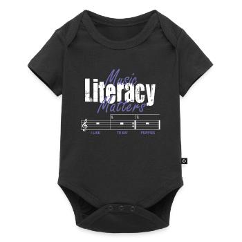 Music Literacy Matters - Baby Premium short-sleeve bodysuit - black - Front