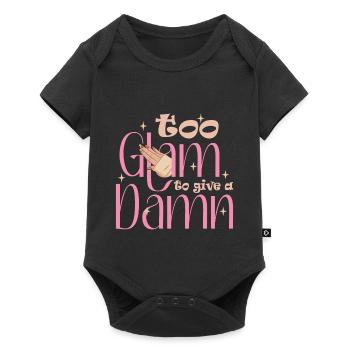 Too Glam To Give A Damn Nageldesigner - Baby Premium Kurzarmbody - Schwarz - Vorne