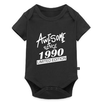 1990 - Born 1990 - Fantastic since 1990 - Baby Premium short-sleeve bodysuit - black - Front