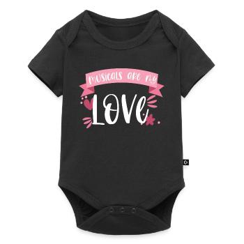 musical theater actress singing gift - Baby Premium short-sleeve bodysuit - black - Front
