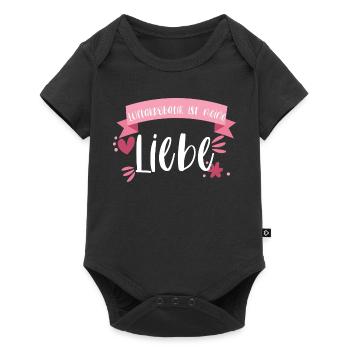 Akrobatik Luftakrobatik Akrobat Sport Geschenk - Baby Premium Kurzarmbody - Schwarz - Vorne