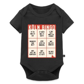 Köln Bingo Kölsch Et Kütt Alaaf Kölner Karneval - Baby Premium Kurzarmbody - Schwarz - Vorne