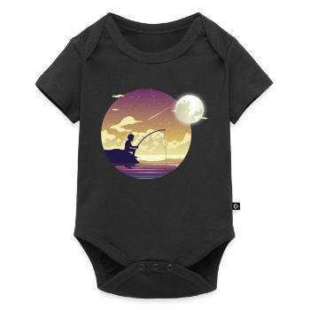 Pêcheur au clair de lune - Body à manches courtes Premium Bébé - noir - Devant