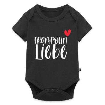 Trampolin Liebe Springen Hobby Geschenk - Baby Premium Kurzarmbody - Schwarz - Vorne