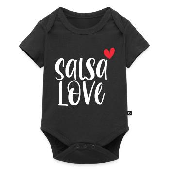 L’amour de la salsa! Cadeau de danse Dancer Latino - Body à manches courtes Premium Bébé - noir - Devant