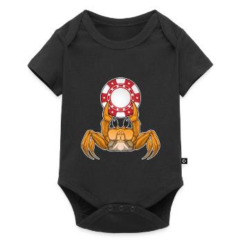 Jetons de poker Crab Poker - Body à manches courtes Premium Bébé - noir - Devant