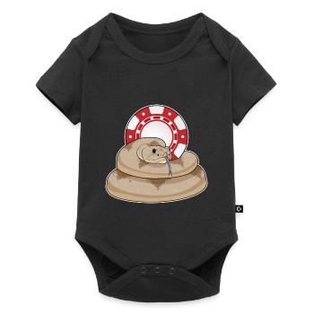 Jetons de poker Snake Poker - Body à manches courtes Premium Bébé - noir - Devant