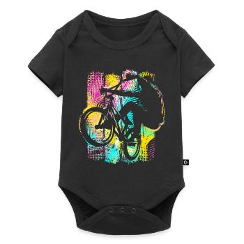 Vélo Bmx coloré - Vélo BMX - Bmx Freestyle - Body à manches courtes Premium Bébé - noir - Devant