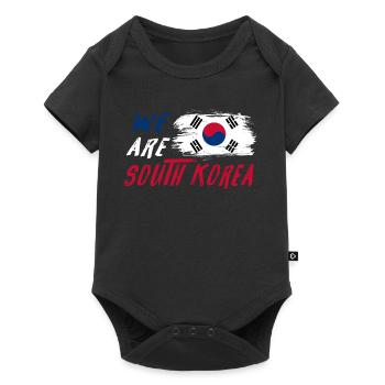 We are South Korea - Baby Premium short-sleeve bodysuit - black - Front