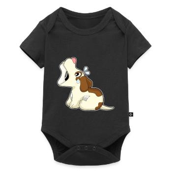 Os de chien - Body à manches courtes Premium Bébé - noir - Devant