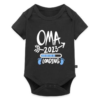 Oma 2023 - Werdende Oma 2023 - Baby Premium Kurzarmbody - Schwarz - Vorne