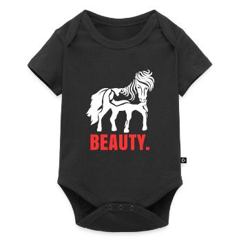 Icelandic horses horses saying horse love horse lover - Baby Premium short-sleeve bodysuit - black - Front