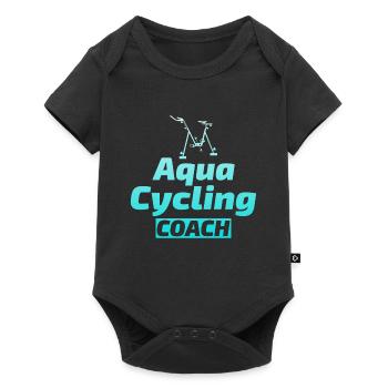 Aqua Cycling Swimming Pool Fitness Training Coach - Baby Premium short-sleeve bodysuit - black - Front