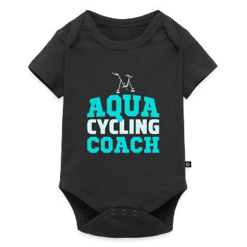 Aqua Cycling Swimming Pool Fitness Training Coach - Baby Premium short-sleeve bodysuit - black - Front