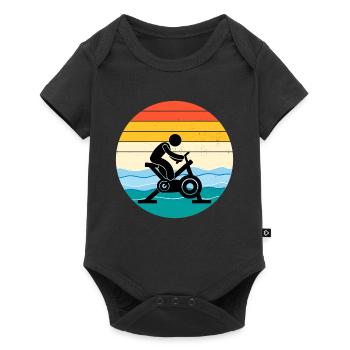 Aqua Cycling Piscine Fitness Training - Body à manches courtes Premium Bébé - noir - Devant