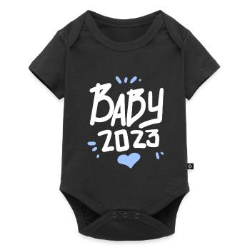 Bébé 2023 - Naissance Enceinte 2023 Grossesse - Body à manches courtes Premium Bébé - noir - Devant