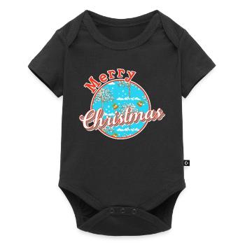 Merry christmas xmas - Body à manches courtes Premium Bébé - noir - Devant