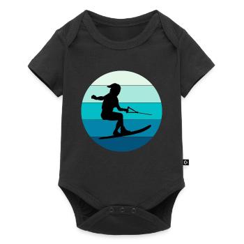 Water Skiing Outdoor Water Sport - Baby Premium short-sleeve bodysuit - black - Front