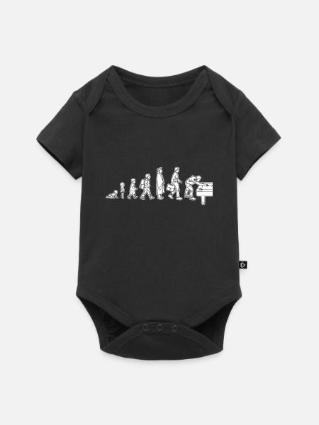 Vom Kind zum Billardspieler - Baby Premium Kurzarmbody - Schwarz