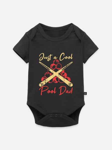 Billard Papa - Baby Premium Kurzarmbody - Schwarz