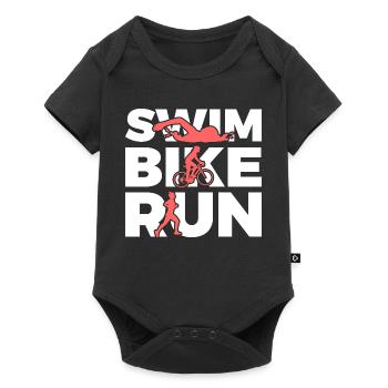 Natation Cyclisme Course à pied Répétition - Body à manches courtes Premium Bébé - noir - Devant