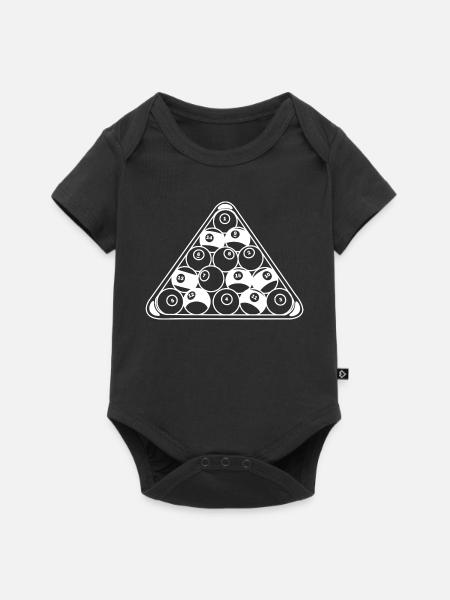 Billard Rack - Baby Premium Kurzarmbody - Schwarz