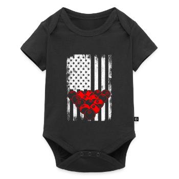 American billiards player - Baby Premium short-sleeve bodysuit - black - Front