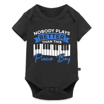 Pianist Junge - Baby Premium short-sleeve bodysuit - black - Front