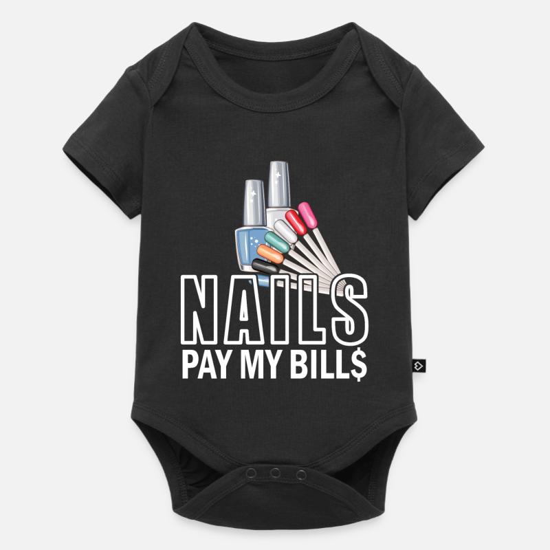 Nails Pay My Bills Manucure - Body à manches courtes Premium Bébé - noir