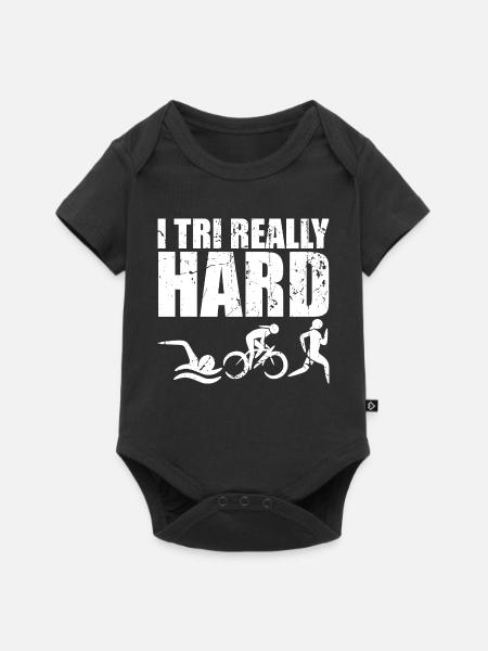 Multisport-Rennen - Baby Premium Kurzarmbody - Schwarz