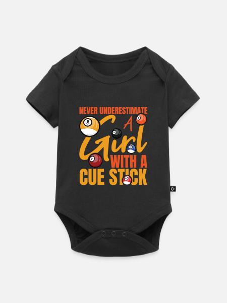 Billard Frau - Baby Premium Kurzarmbody - Schwarz
