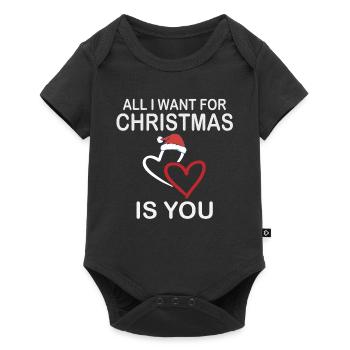 All I want for Christmas is you t-shirt - Baby Premium short-sleeve bodysuit - black - Front