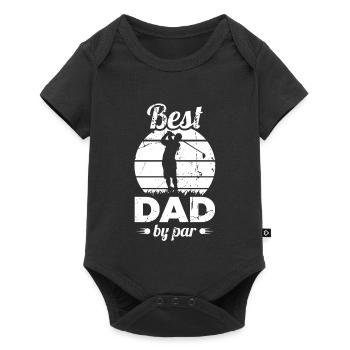 Best Golf Father - Baby Premium short-sleeve bodysuit - black - Front