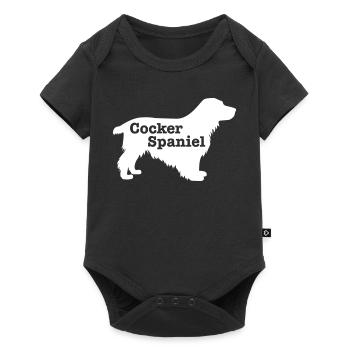 Cocker Spaniel - Baby Premium short-sleeve bodysuit - black - Front