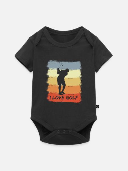 Golf Enthusiast - Baby Premium Kurzarmbody - Schwarz