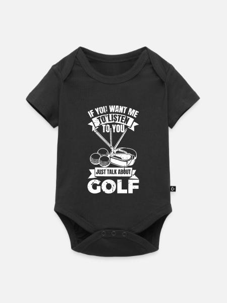 Golf - Baby Premium Kurzarmbody - Schwarz