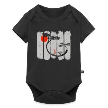 Shika - Body à manches courtes Premium Bébé - noir - Devant
