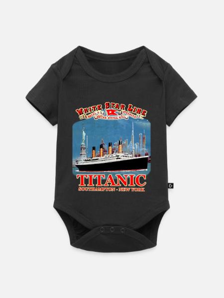 TITANIC creation Louis RUNEMBERG © Adagp - Baby Premium short-sleeve bodysuit - black