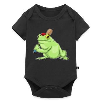 Grenouille Grillon Chauve-souris de cricket - Body à manches courtes Premium Bébé - noir - Devant