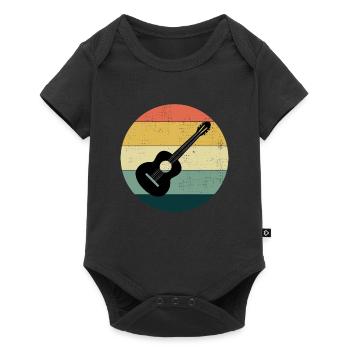Guitariste acoustique Musicien Musicien Guitariste - Body à manches courtes Premium Bébé - noir - Devant