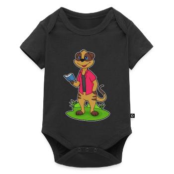 Meerkat Book - Baby Premium short-sleeve bodysuit - black - Front