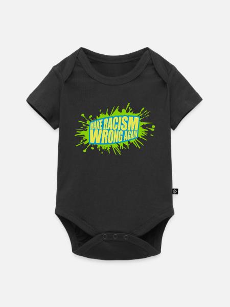 make racism wrong again - Baby Premium Kurzarmbody - Schwarz