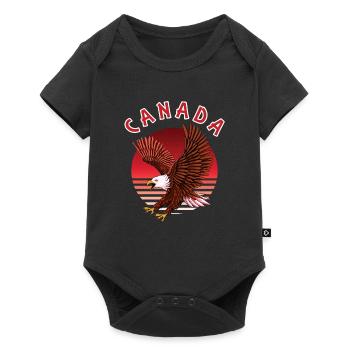 Canada Eagle - Baby Premium short-sleeve bodysuit - black - Front