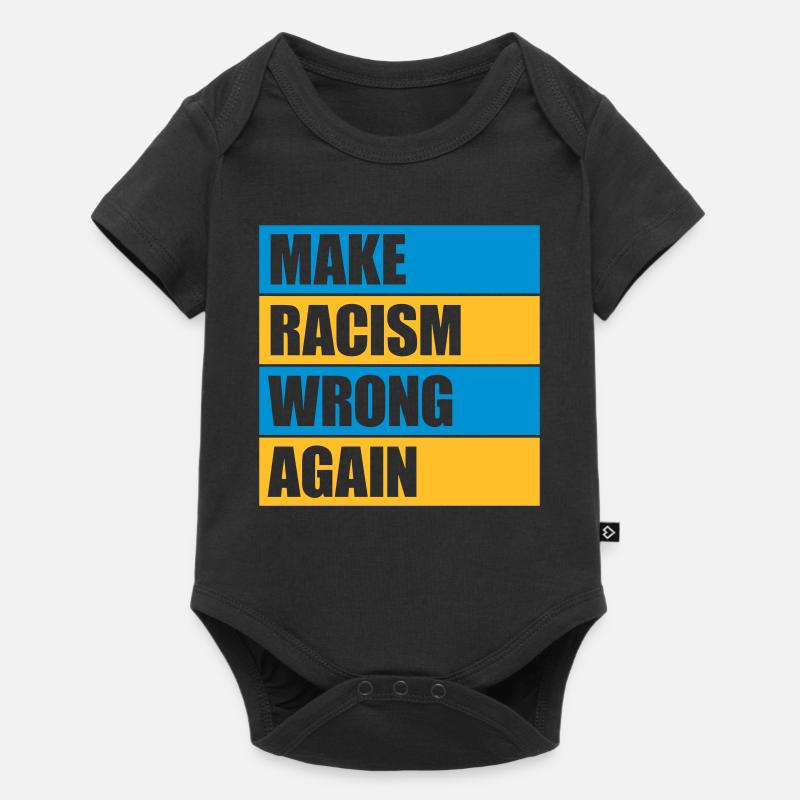 make racism wrong again - Baby Premium Kurzarmbody - Schwarz