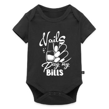 Nails Pay My Bills Manucure - Body à manches courtes Premium Bébé - noir - Devant