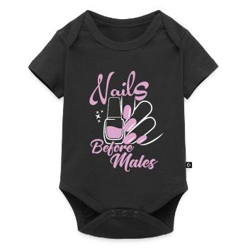 Les ongles avant les hommes Créateur d’ongles - Body à manches courtes Premium Bébé - noir - Devant