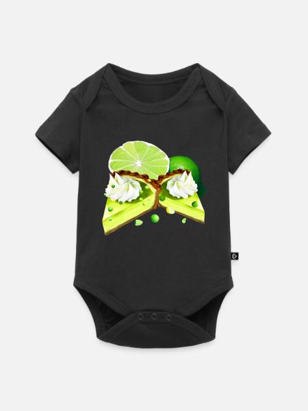 Key Lime Pie Kuchenstücke - Baby Premium Kurzarmbody - Schwarz