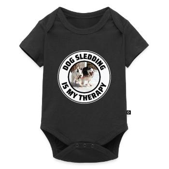 Husky Sledding Sled Dog Racing Alaskan Racers - Baby Premium short-sleeve bodysuit - black - Front