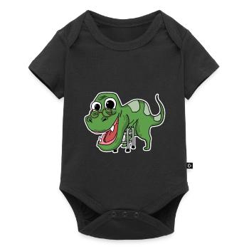Grandma Dinosaur - Baby Premium short-sleeve bodysuit - black - Front