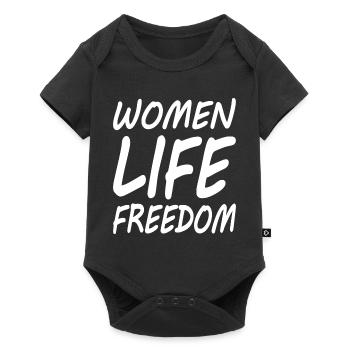Women life freedom - Body à manches courtes Premium Bébé - noir - Devant